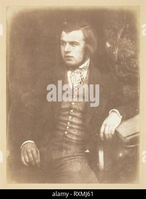 Mr. Brodie, RSA, August 25, 1845, Sculptor, Lived in Cornwell St. David Octavius Hill; Scottish, 1802-1870. Date: 1845. Dimensions: 19.2 x 14.5 cm (image/paper); 38.7 x 24.7 cm (mount). Salted paper print. Origin: Scotland. Museum: The Chicago Art Institute. Stock Photo