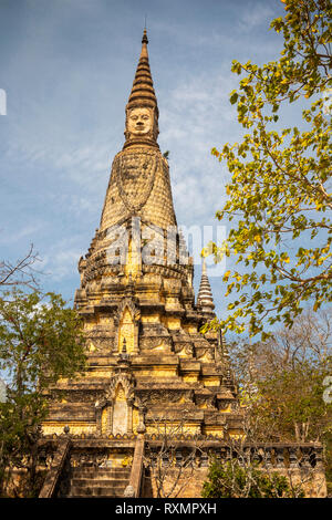 Cambodia, Phnom Penh, Oudong, Mak Proum stupa, resting place of  King Monivong d 1941 Stock Photo