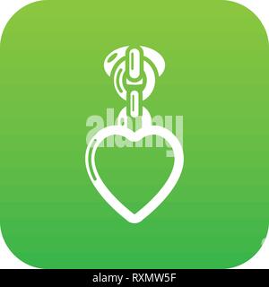 Purse zip icon, simple style Stock Vector