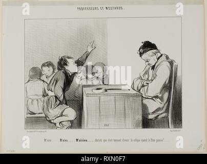 A œsir Sir Siiiirrrr Christ It S Annoying To Have A Colic When The Supervisor Is Supervising Plate 13 From Professeurs Et Moutards 1846 Stock Photo Alamy