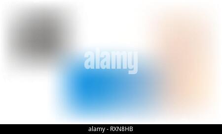 Vector white blur background with colorful watercolor spots Stock Vector
