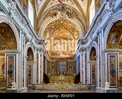 Naples Campania Italy. The Certosa di San Martino (Charterhouse of St. Martin) is a former monastery complex, now a museum, in Naples, southern Italy. Stock Photo