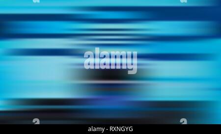 Vector blur blue background with horizontal stripes Stock Vector