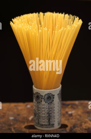 Dry spaghetti Stock Photo