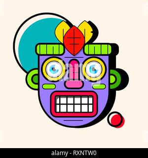 Idol Mask. Simple Illustration Of Mask Vector Icon For Web Design Stock Vector