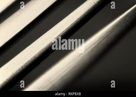 Diagonal metallic lines Stock Photo