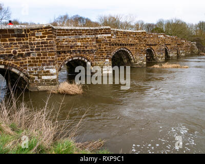 White Mill bridge, River Stour, Dorset, UK Stock Photo