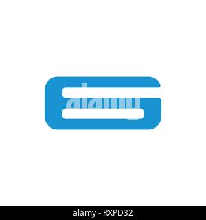 number 6 simple geometric logo vector Stock Vector