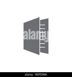 book text simple education logo Stock Vector