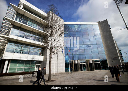 citibank europe hq Citi group offices 1 north wall quay north dock Dublin Republic of Ireland europe Stock Photo