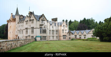 Built in 1567 by the Clan Brodie, Brodie Castle is now owned and operated by the National Trust for Scotland and is located near Forres in Moray County, Scotland Stock Photo