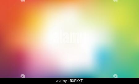 Vector colorful blur background with white centre Stock Vector