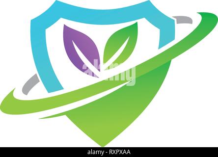 Leaf Logo Design Vector Template Set Stock Vector