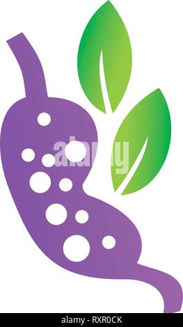 Leaf Logo Design Vector Template Set Stock Vector