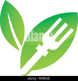 Leaf Logo Design Vector Template Set Stock Vector