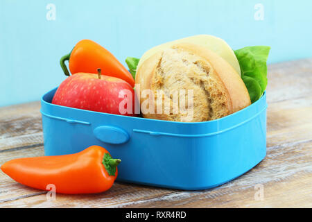 Healthy packed lunch box for elementary school girl Stock Photo by  ©Daxiao_Productions 80870884