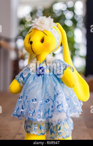 Soft bunny toy Stock Photo