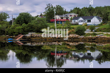 Harsh winters give way to beautiful summers in Peggy's Cove. Stock Photo