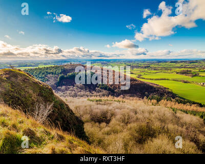 View from the top of Sutton Bank towards Hood Hill, Hambleton Hills, North Yorkshire, UK., Hambleton Hills, North Yorkshire, UK.