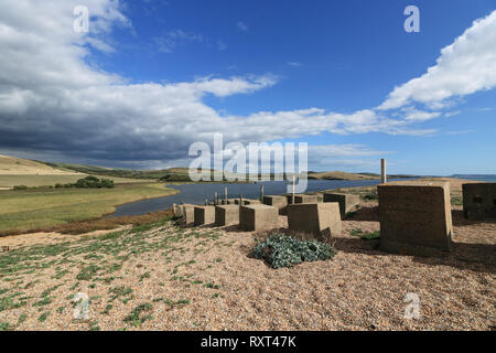 Chesil beach near Abbotsbury Dorset England UK Stock Photo