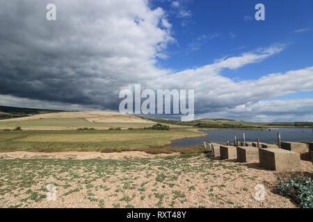 Chesil beach near Abbotsbury Dorset England UK Stock Photo