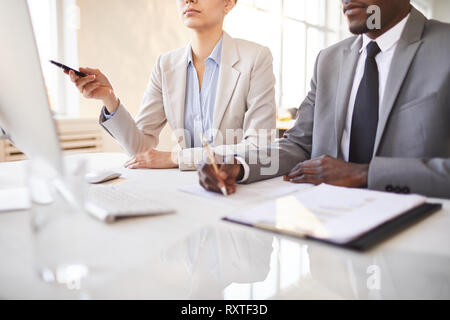 Making notes and presentation Stock Photo
