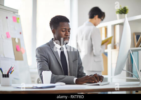 Businessman working in office Stock Photo