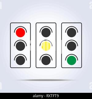 traffic light icon Stock Vector
