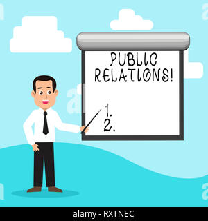 Handwriting text Public Relations. Conceptual photo Communication Media People Information Publicity Social Stock Photo