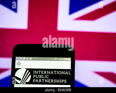 International Public Partnerships company logo seen displayed on smart phone. Stock Photo