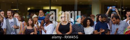 Diverse crowd of people Stock Photo