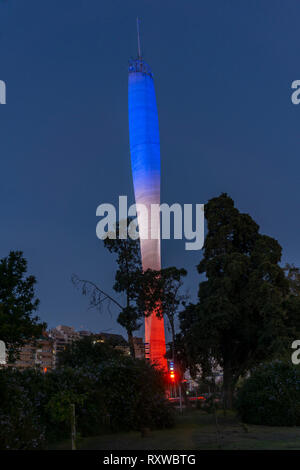 Faro del Bicentenario (Bicentennial Lighthouse) - Córdoba, Argentina Stock Photo