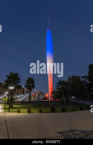 Faro del Bicentenario (Bicentennial Lighthouse) - Córdoba, Argentina Stock Photo