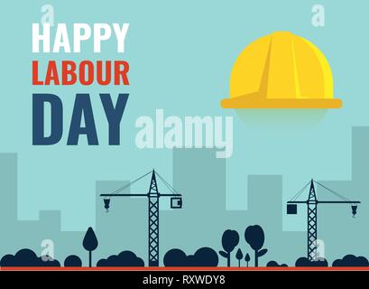 1st May International Labour Day Vector Banner Template. Stock Vector