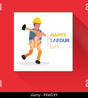 May First Workers Day Illustration Stock Vector