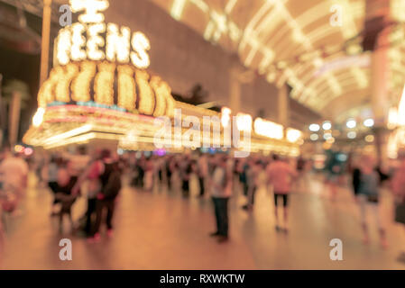 Abstract Blurred background of Las Vegas city cityscape in Nevada USA night Stock Photo