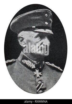 Fritz Theodor Carl von Below (1853 - 23 November 1918), Prussian general in the German Army during the First World War. He commanded troops during the Battle of the Somme, the Second Battle of the Aisne, and the Spring Offensive in 1918. Stock Photo