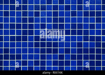 Blue mosaic tiles. Background texture. Stock Photo