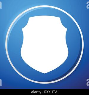 Icon with classic shield shape. Protection, security, certificate, warranty concept icon Stock Vector
