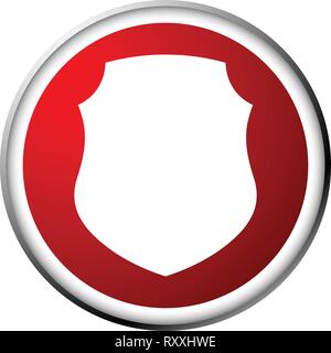 Icon with classic shield shape. Protection, security, certificate, warranty concept icon Stock Vector