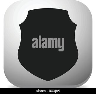 Icon with classic shield shape. Protection, security, certificate, warranty concept icon Stock Vector