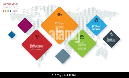 Infographics Abstract background 3d triangle. Vector illustration Stock ...