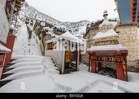 The beautiful village of Marpha in an off season setting Stock Photo ...