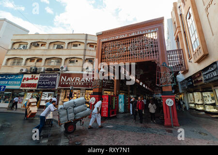 Daily life of the local people in Dubai City of Gold Stock Photo