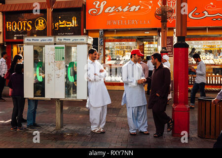 Daily life of the local people in Dubai City of Gold Stock Photo
