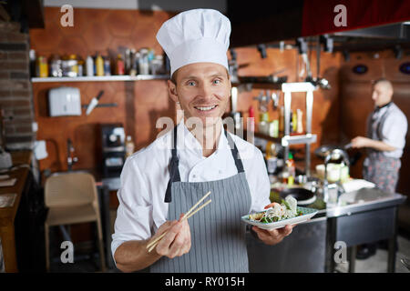 Professional Asian Food Chef Stock Photo