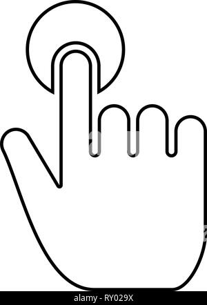Target key point icon outline vector. Business word. Check main Stock ...