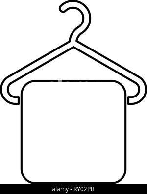 Clothes hanger hand drawn outline doodle icon Vector Image