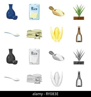 vodka,packet,scoop,panicle,spoon,bag,grain,sauce,rice,soy,cup,heap