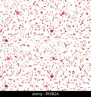 Splashes texture. Seamless pattern background. Red blots from the brush. Vector Wallpaper with ink drops. Stock Vector